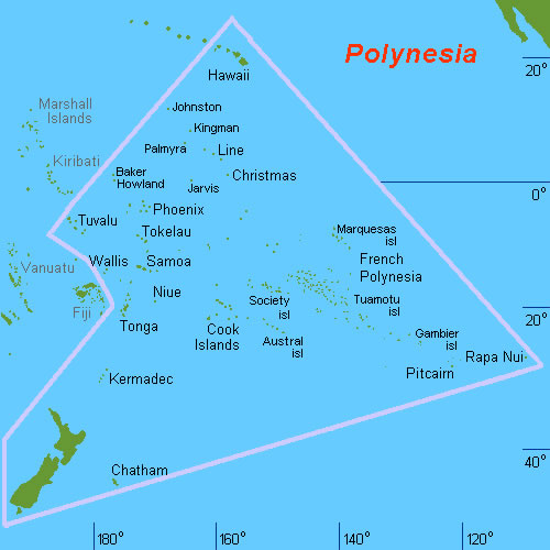 [Map of Polynesia] Image by Holger Behr.