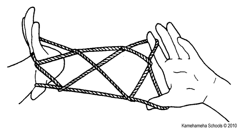 [Makalii string figure] © Kamehameha Schools.