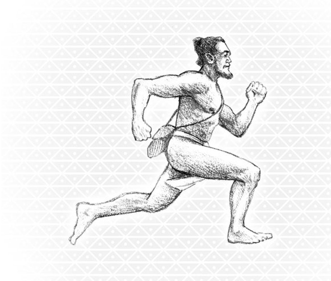 [Makoa] Kamehameha's swiftest runner. Artwork by Brook Kapūkuniahi Parker.